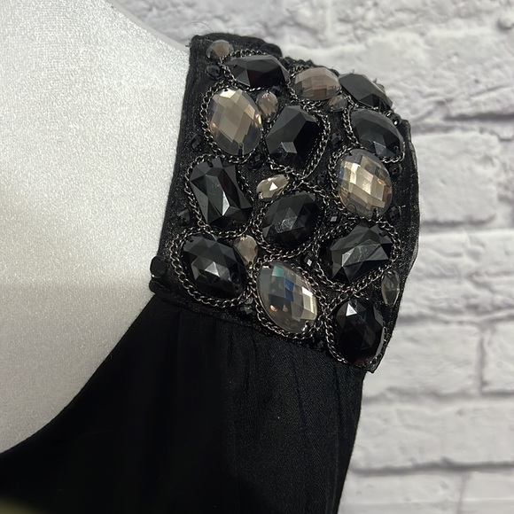 BORDEAUX Los Angela’s Women’s Small Black Sleeveless  Dress - Picture 2 of 12